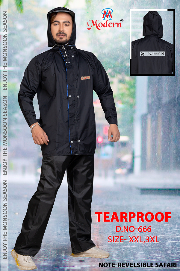 666 REVERSIBLE RAINCOAT